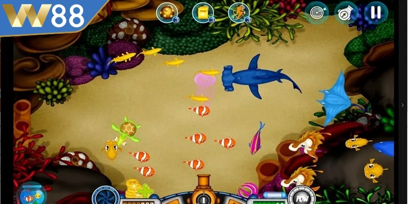 Bắn Cá Xèng - Săn Đuổi Sinh Vật Biển, Thu Về Kho Báu Lớn 5 Đa dạng các loại súng cho game bắn cá đáp ứng nhu cầu bet thủ